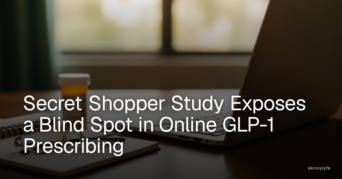 Secret Shopper Study Exposes a Blind Spot in Online GLP-1 Prescribing