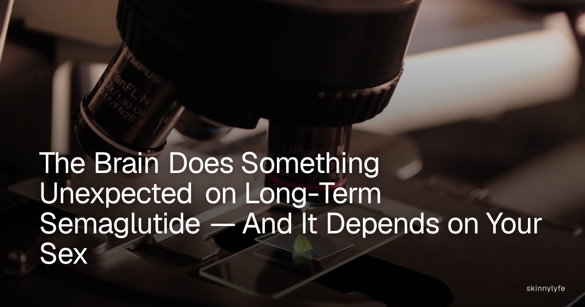 The Brain Does Something Unexpected on Long-Term Semaglutide — And It Depends on Your Sex